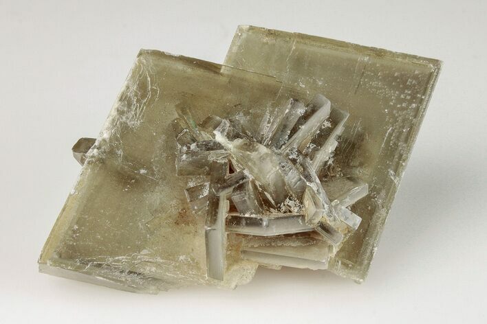 Tabular Barite Crystal Cluster with Phantoms - Peru #204751